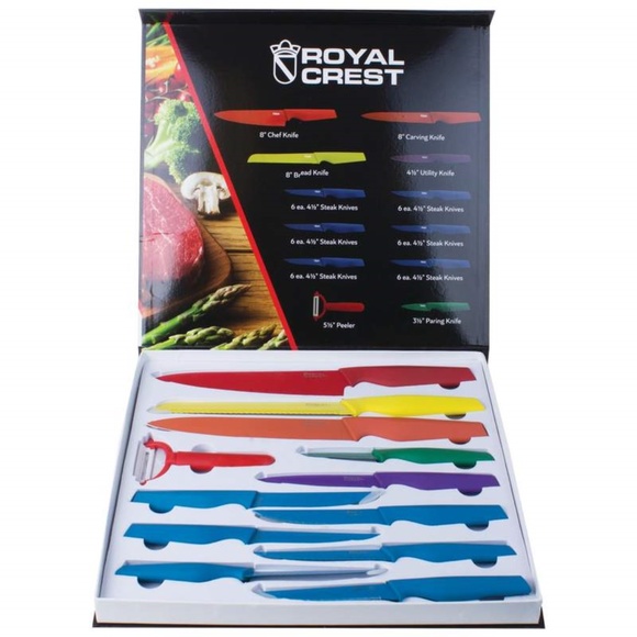 Home Accents Other - ROYAL CREST™ 12 PIECE NON-STICK KNIFE SET